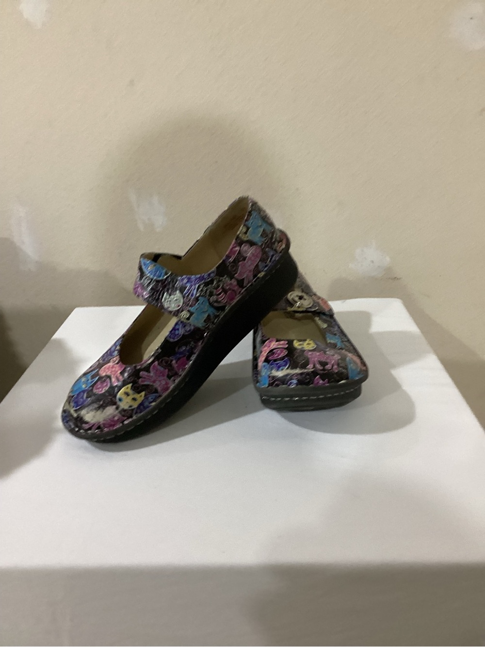Alegria Floral Multicolor Mary Jane Clogs - Black Base